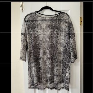 Glamorous size 14 sheer oversized top